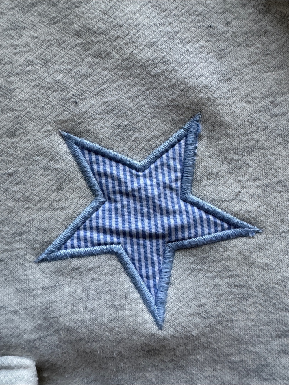 Altar'd State Light Gray Star Embroidered Hoodie - Picture 4 of 10